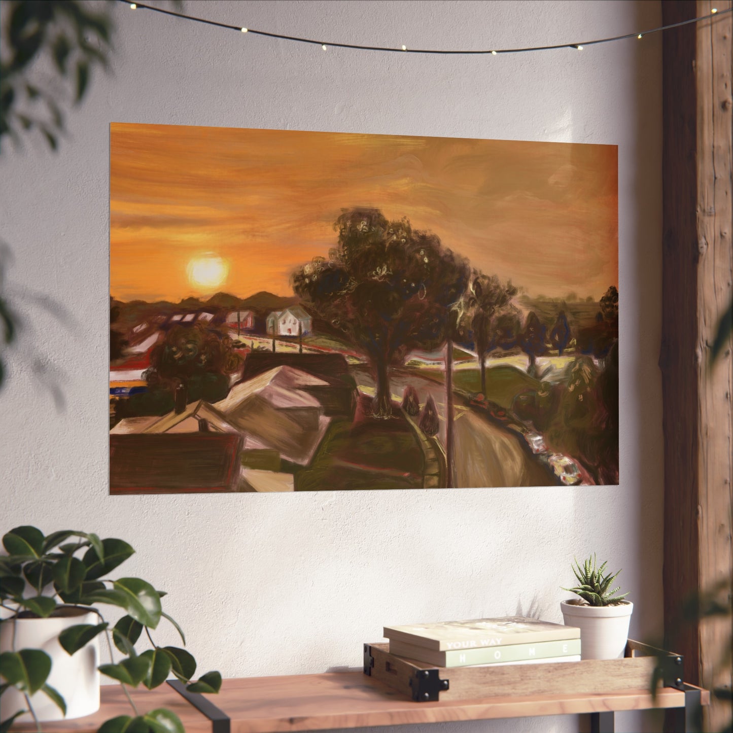 “Key-Shaped Cul-de-sac” Premium Print