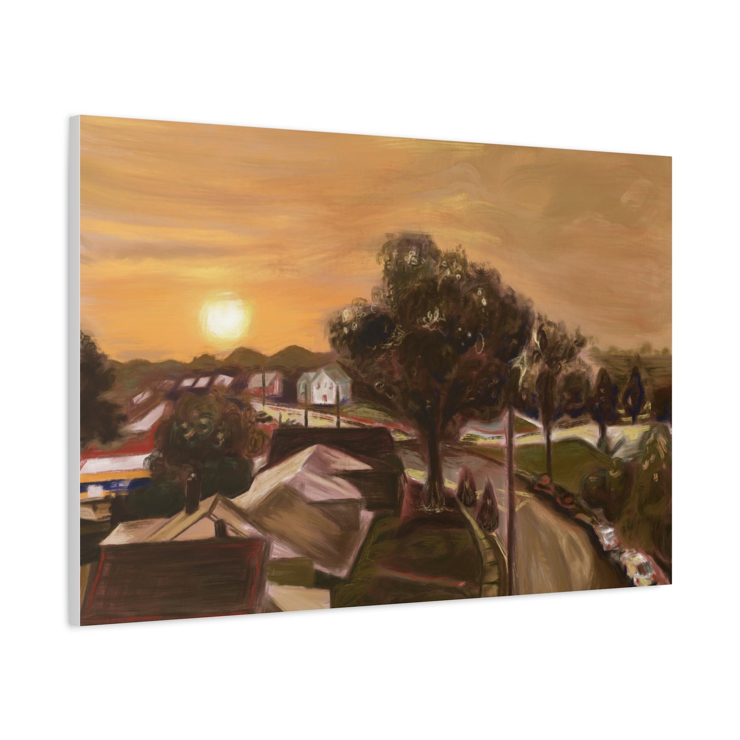 “Key-Shaped Cul-de-sac” Matte Canvas, Stretched, 1.25"