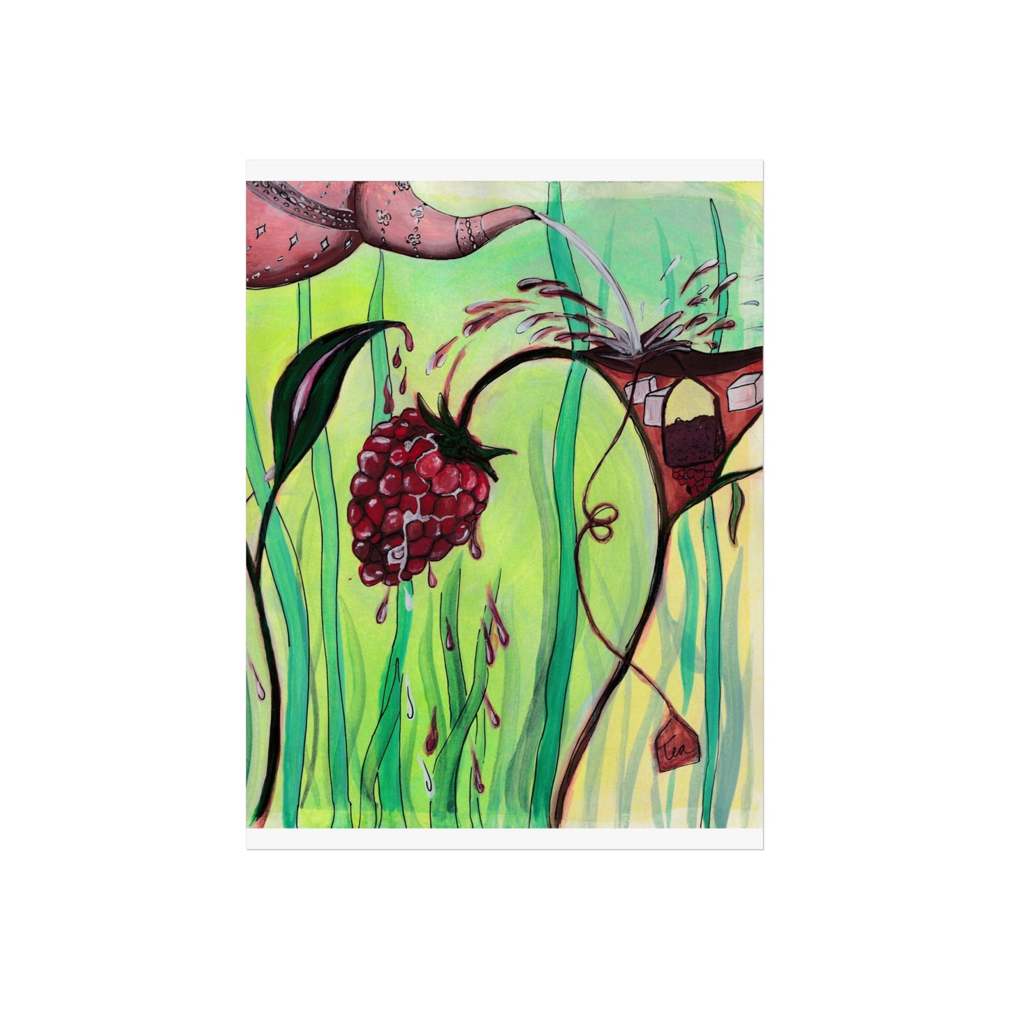 “Raspberry Tea” Premium Print