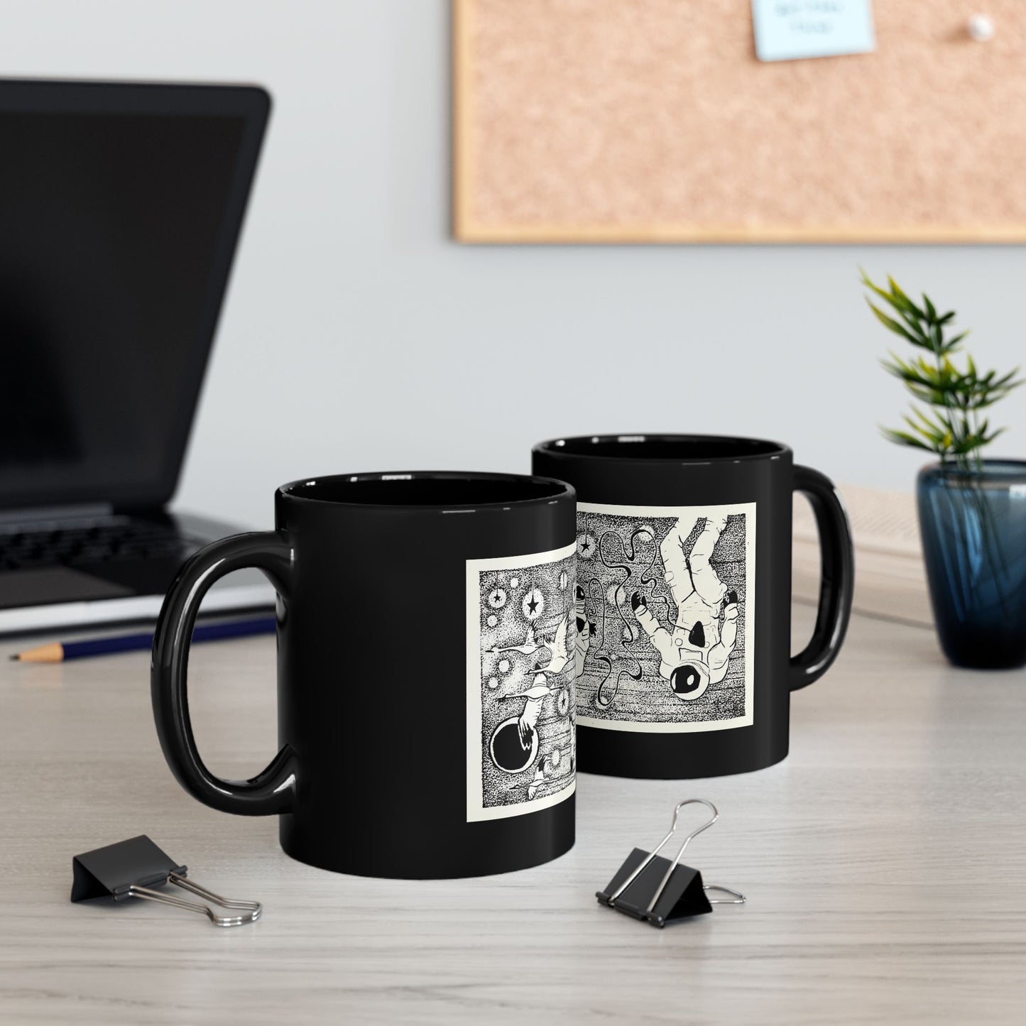 “In Orbit” Mug - Cosmic Coffee Cup, Space Lover Gift, Unique Kitchenware, Sci-Fi Drinkware, Outer Space Decor