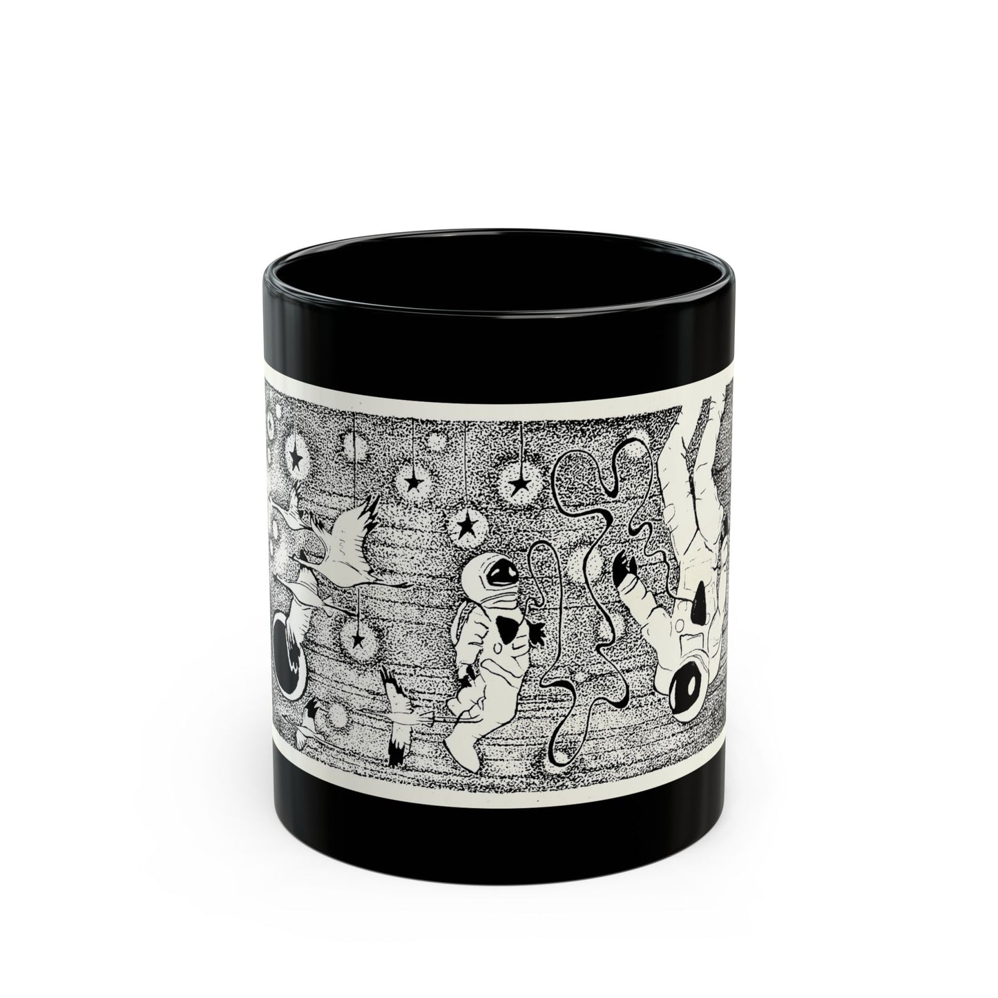 “In Orbit” Mug - Cosmic Coffee Cup, Space Lover Gift, Unique Kitchenware, Sci-Fi Drinkware, Outer Space Decor