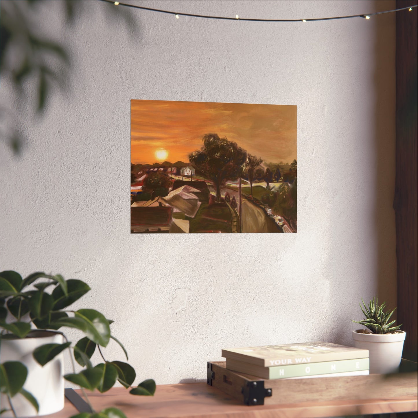 “Key-Shaped Cul-de-sac” Premium Print