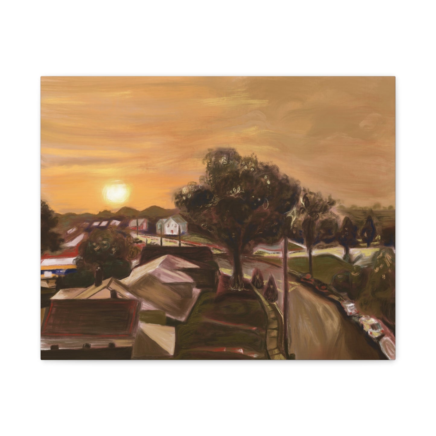 “Key-Shaped Cul-de-sac” Matte Canvas, Stretched, 1.25"