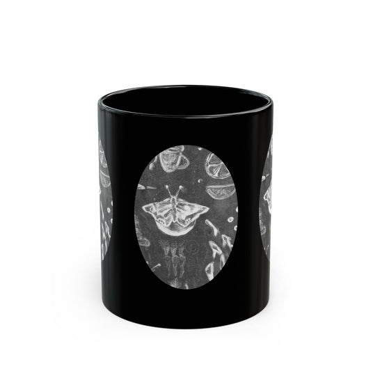 “Cozy Collage” Black Mug