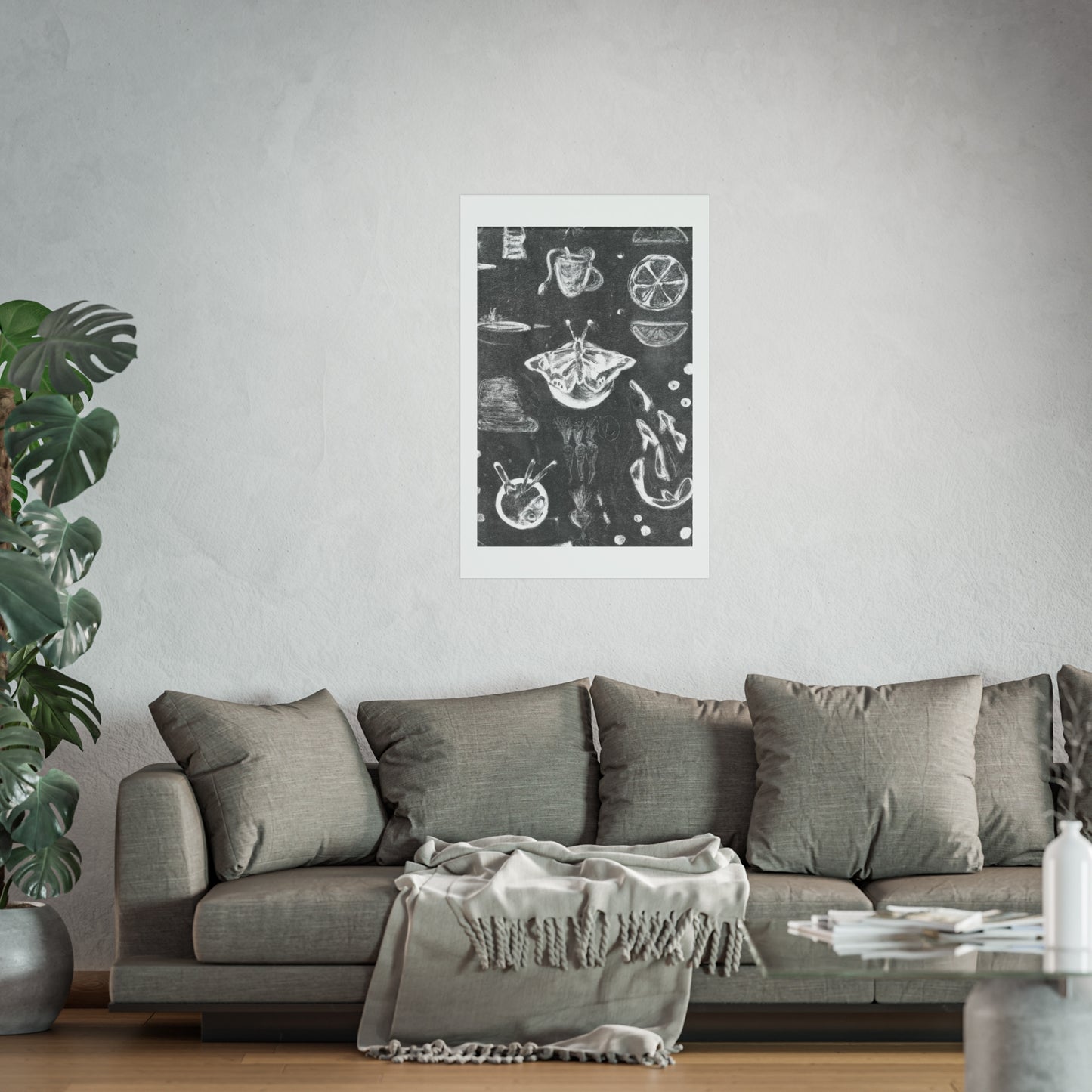 Artistic Kitchen Wall Posters, Culinary Décor for Home, Foodie Gift, Modern Art Prints, Black & White Kitchen Wall Art