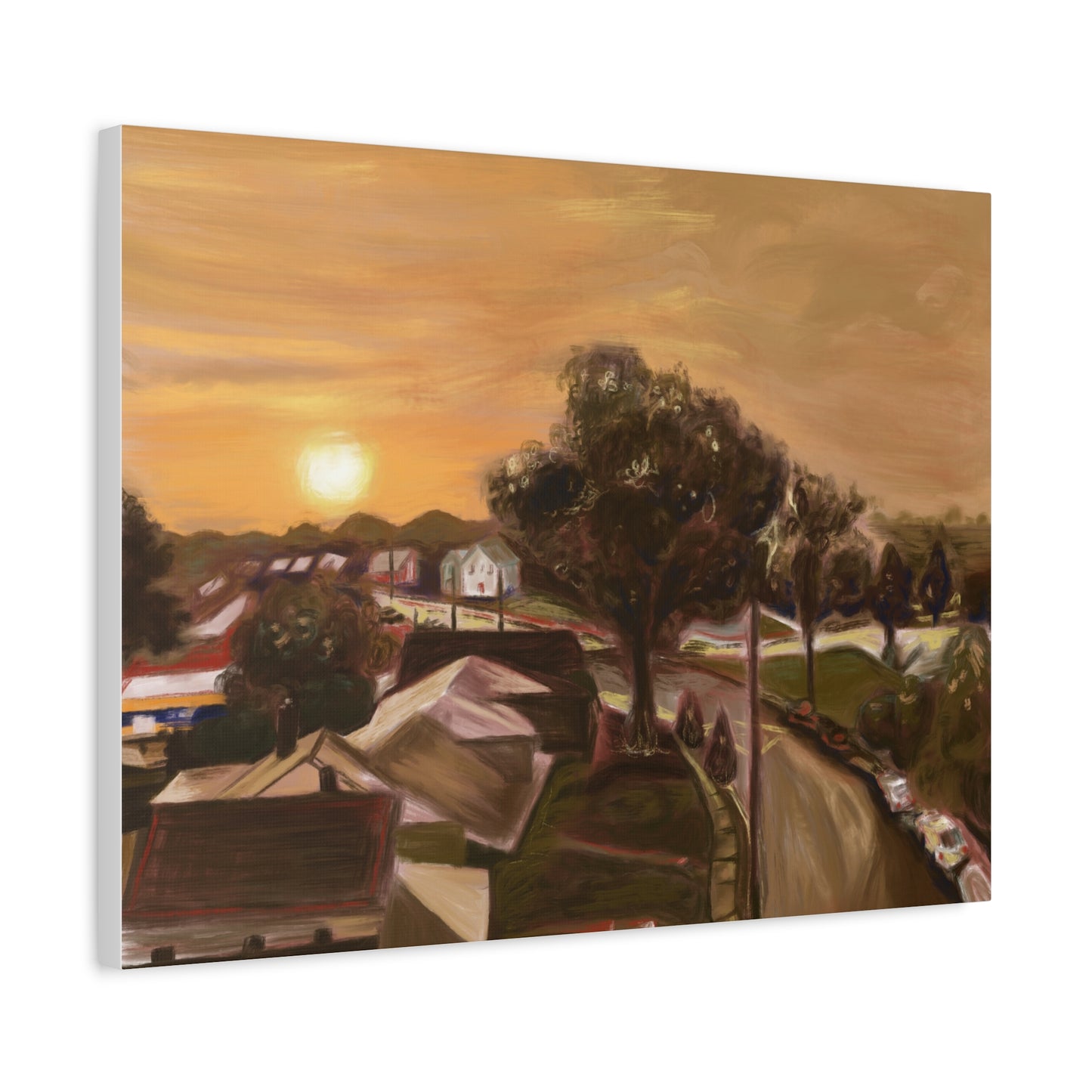 “Key-Shaped Cul-de-sac” Matte Canvas, Stretched, 1.25"