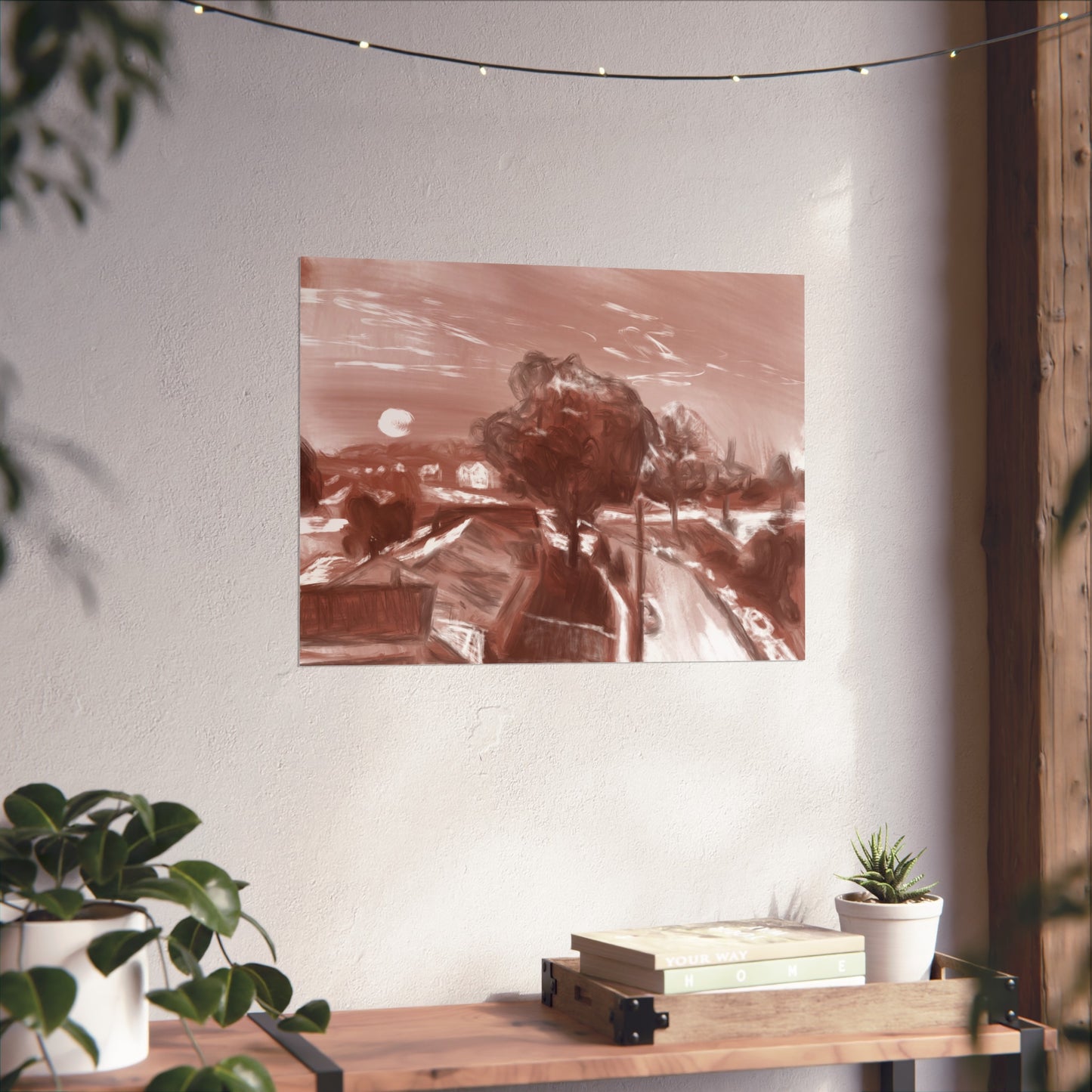 “Key Shaped Cul-de-sac Underpainting” Premium Print