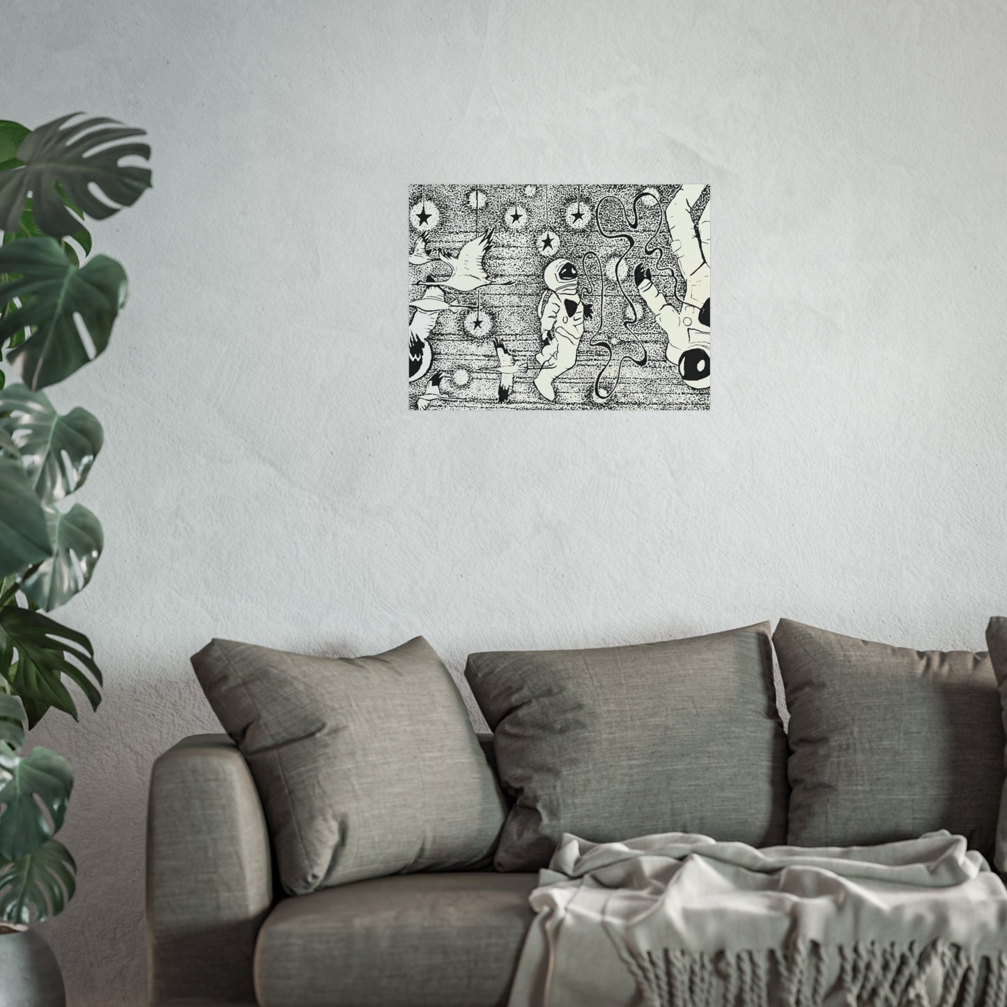 “Connection In Orbit” Premium Print - No Borders