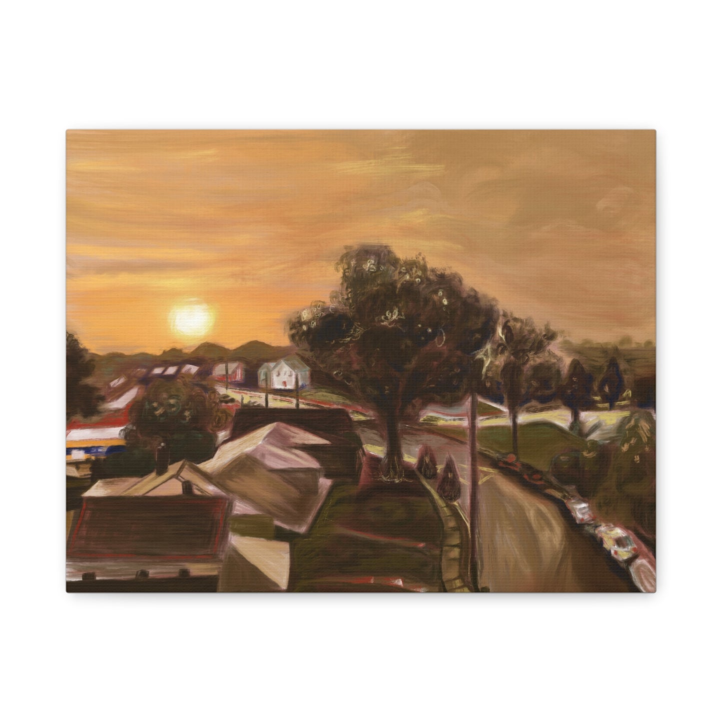 “Key-Shaped Cul-de-sac” Matte Canvas, Stretched, 1.25"