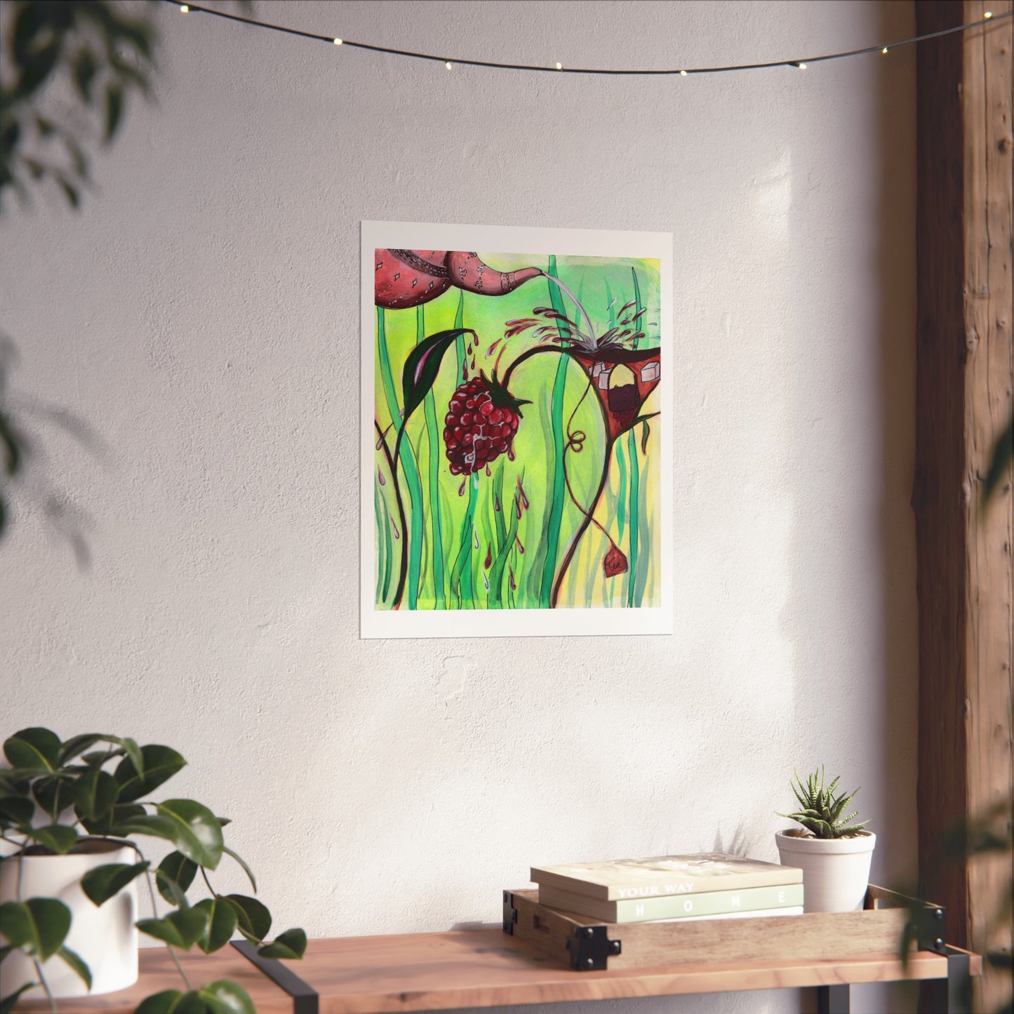 “Raspberry Tea” Premium Print