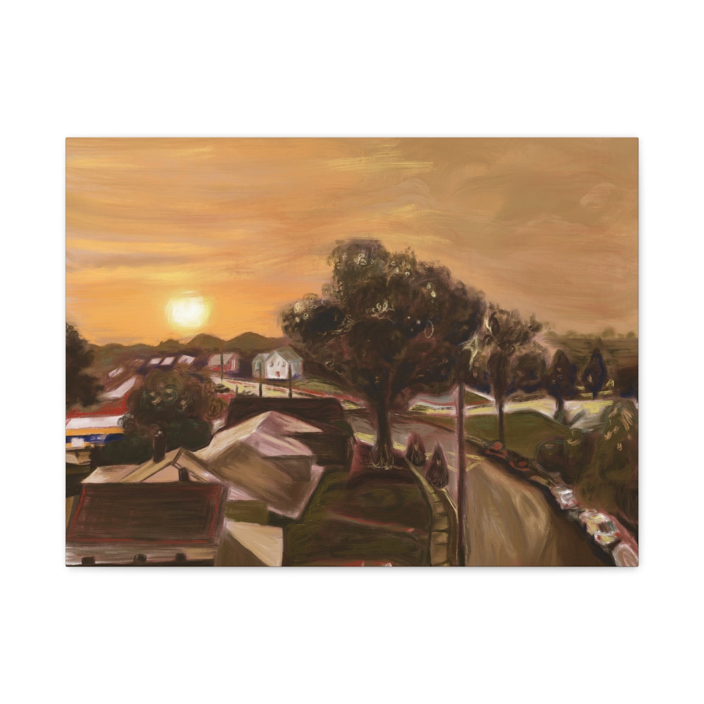 “Key-Shaped Cul-de-sac” Matte Canvas, Stretched, 1.25"