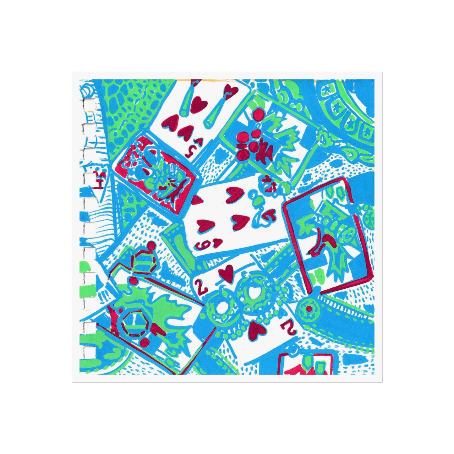 “Flea Market” Fine Art Poster, Fun Room Decoration