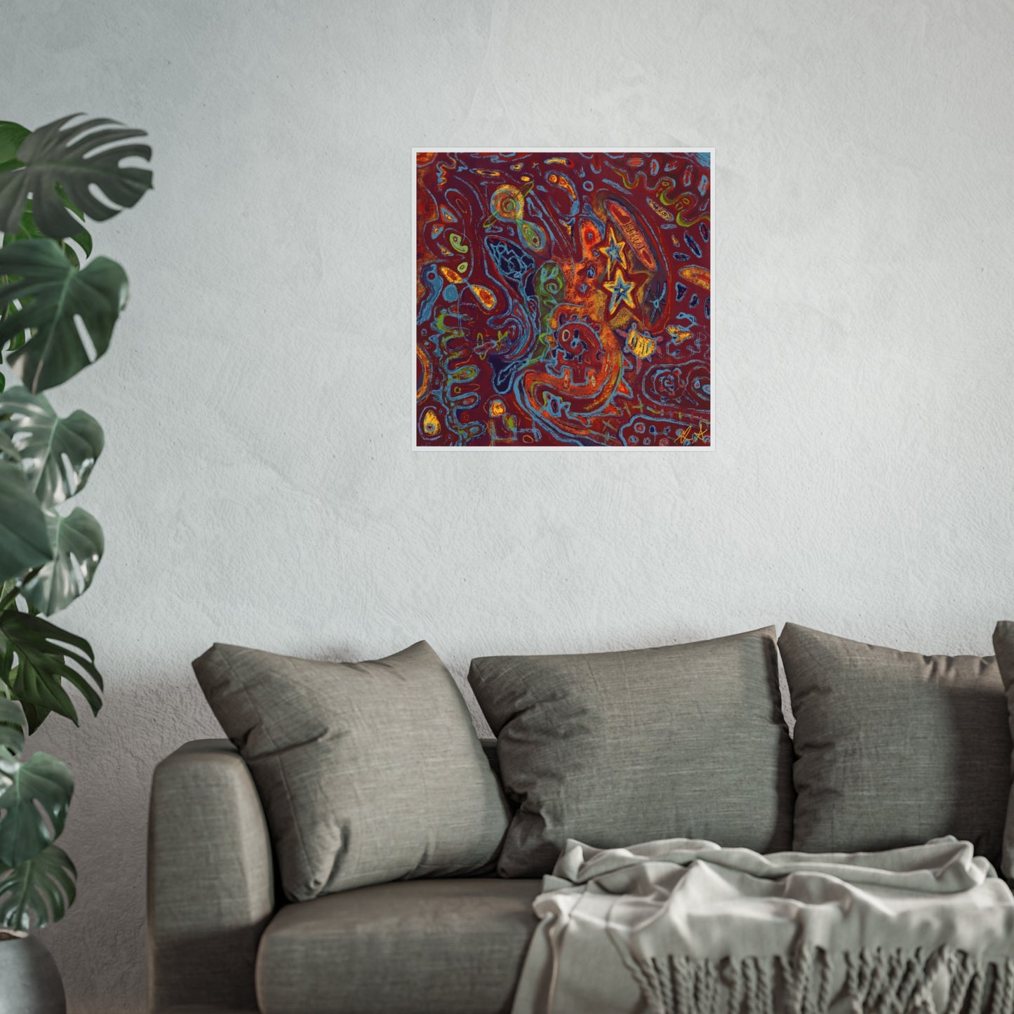 “WHATEVER” Red Premium Print