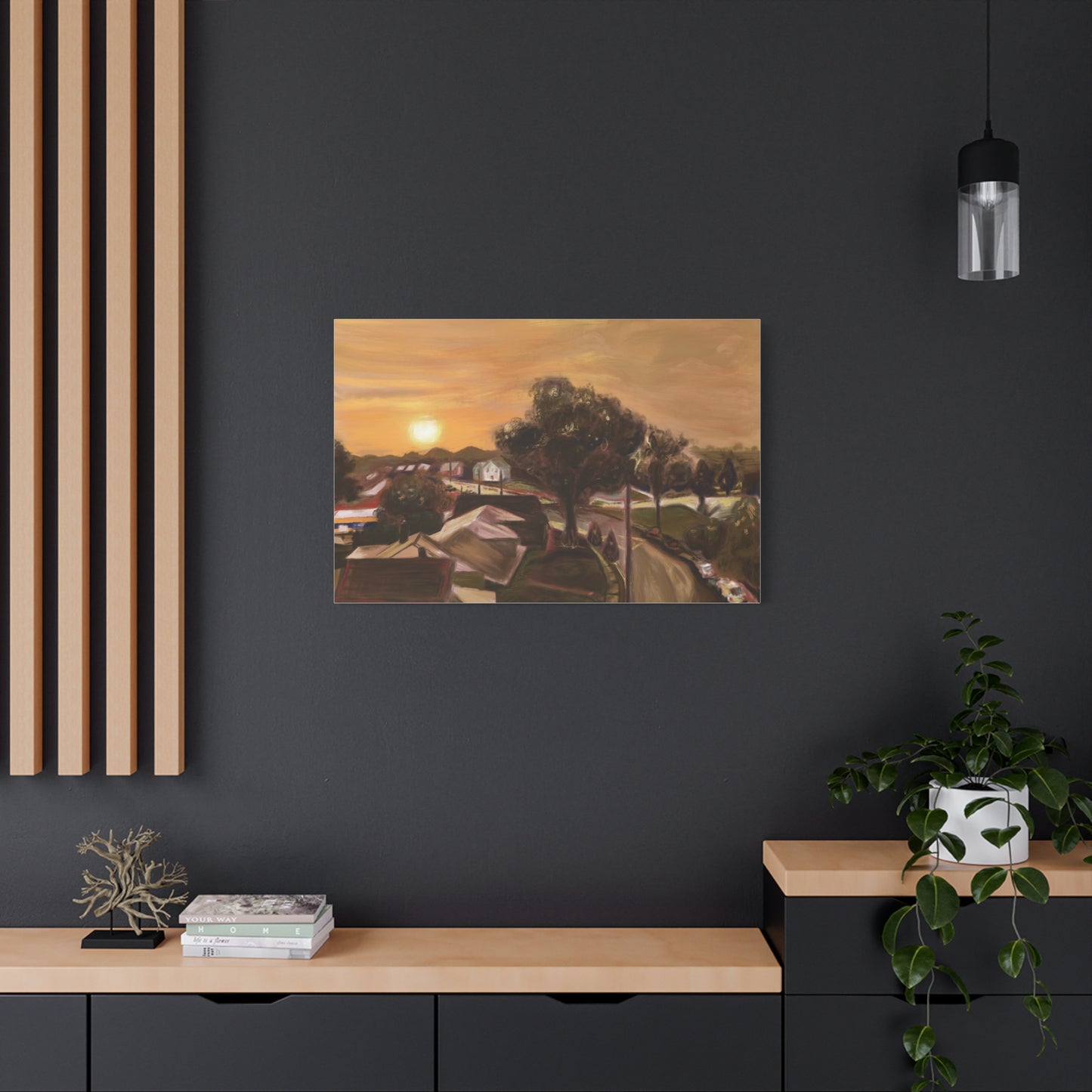 “Key-Shaped Cul-de-sac” Matte Canvas, Stretched, 1.25"