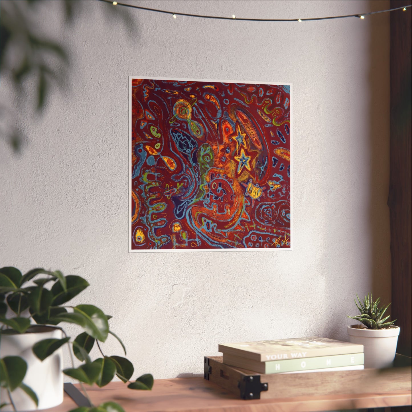 “WHATEVER” Red Premium Print