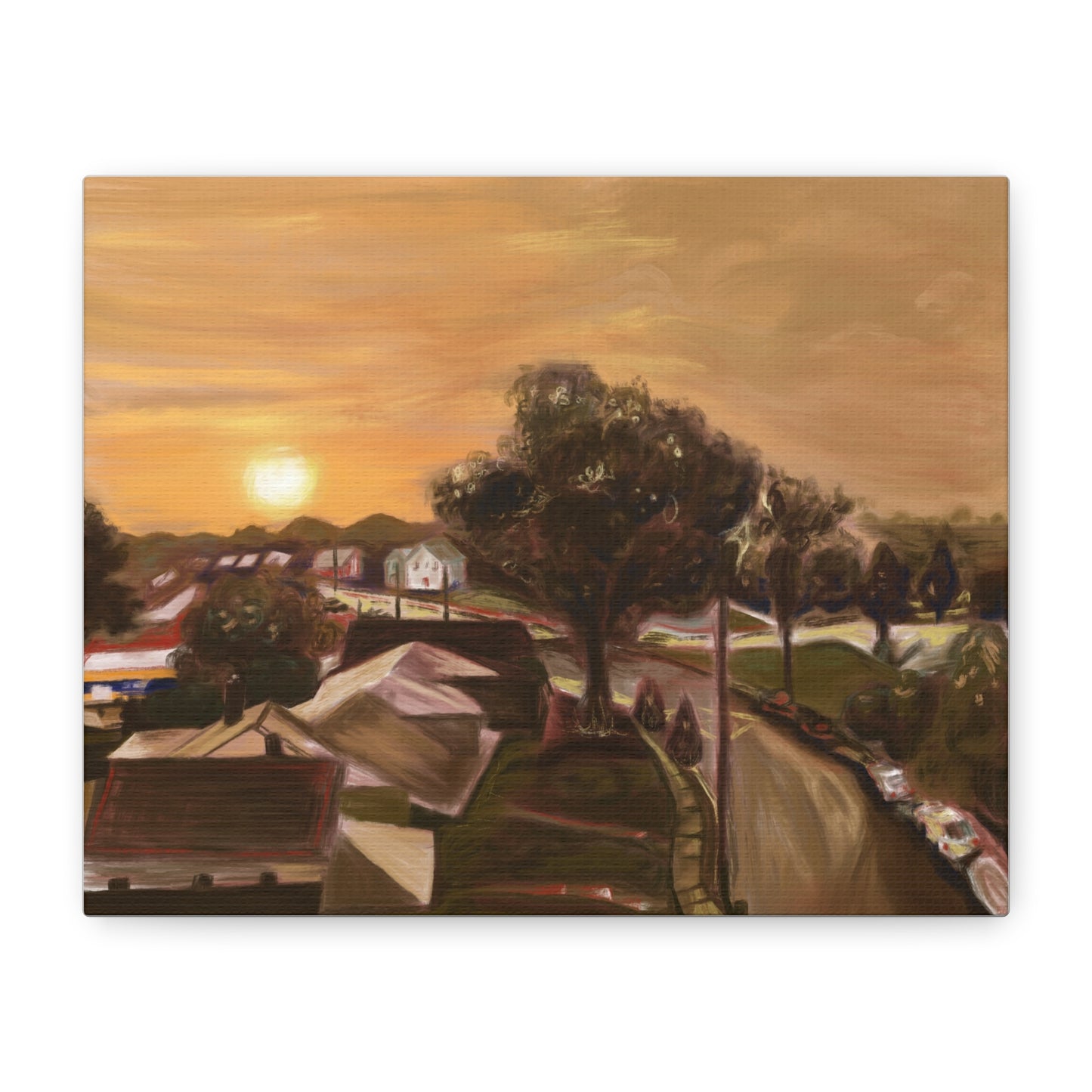 “Key-Shaped Cul-de-sac” Matte Canvas, Stretched, 1.25"