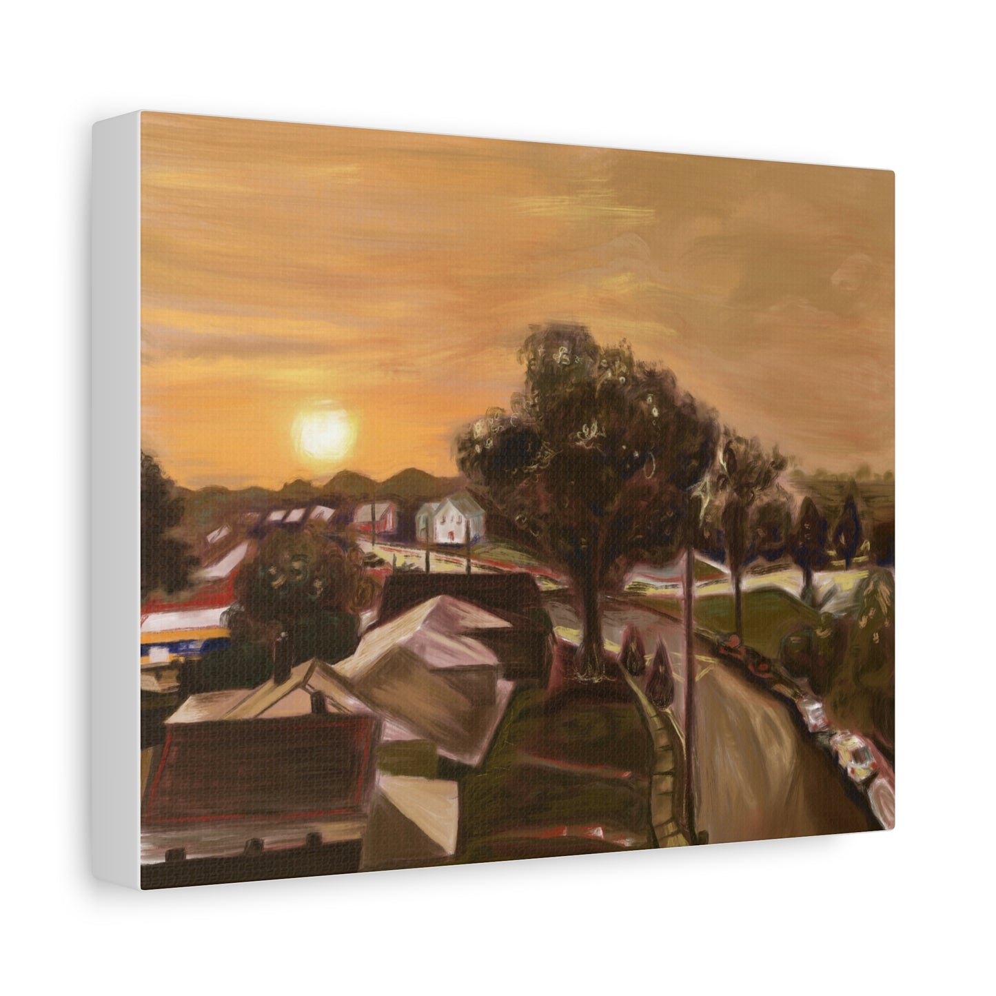 “Key-Shaped Cul-de-sac” Matte Canvas, Stretched, 1.25"