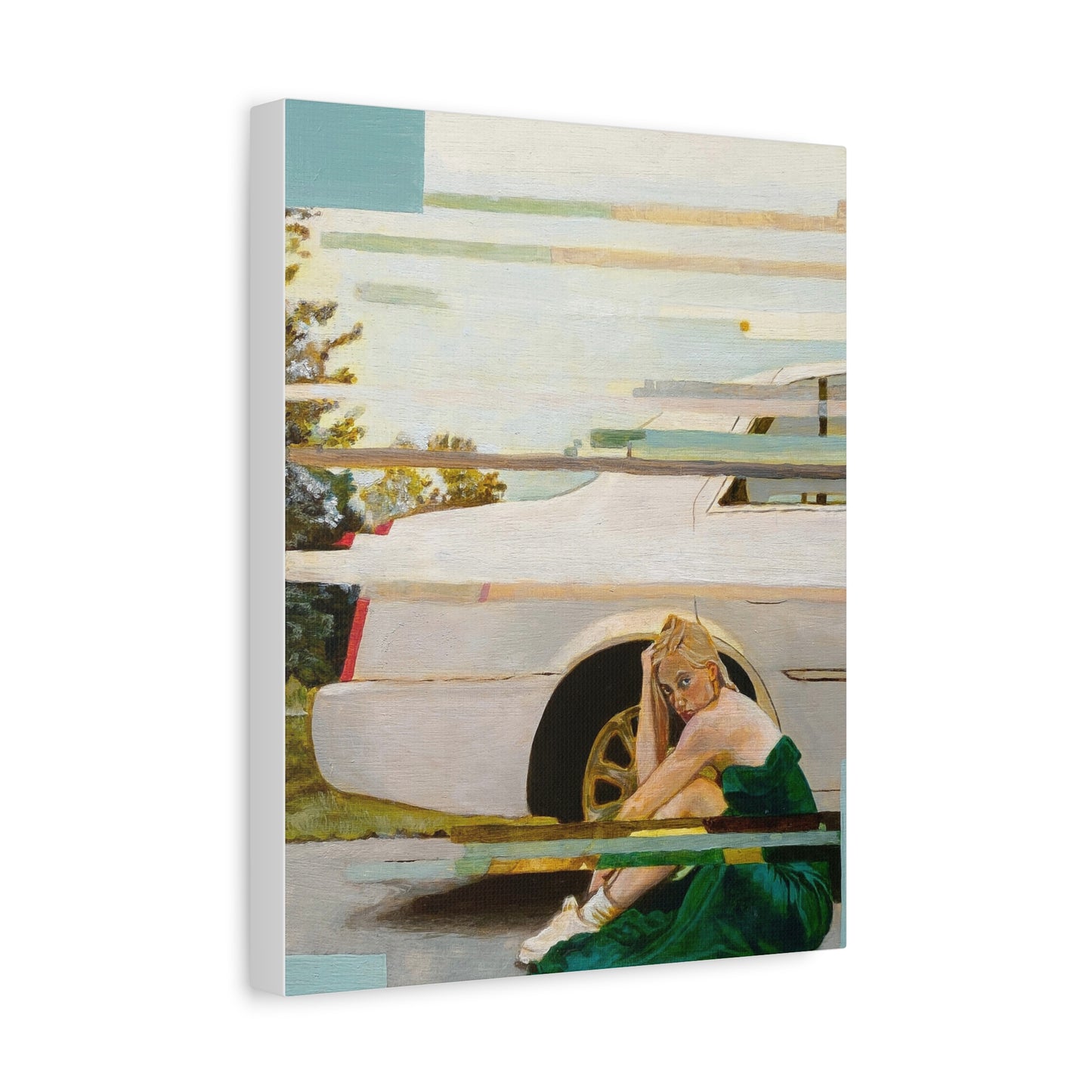 “Flat Tire” Matte Canvas, Stretched, 1.25"