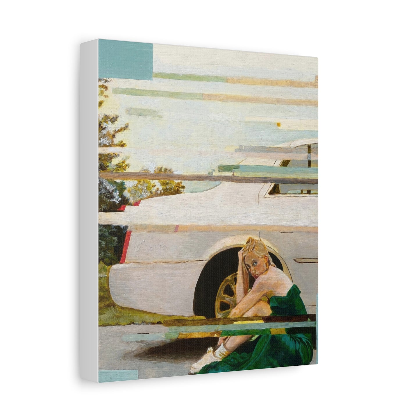 “Flat Tire” Matte Canvas, Stretched, 1.25"