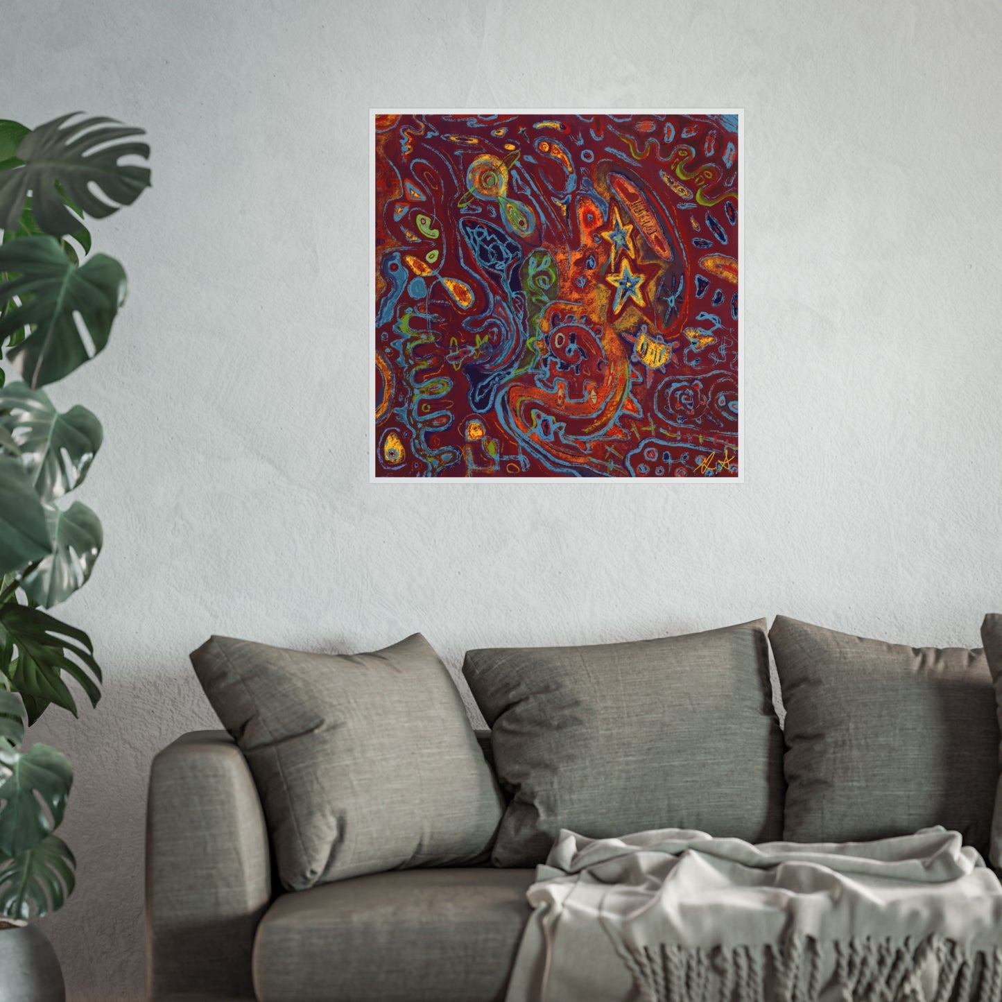 “WHATEVER” Red Premium Print