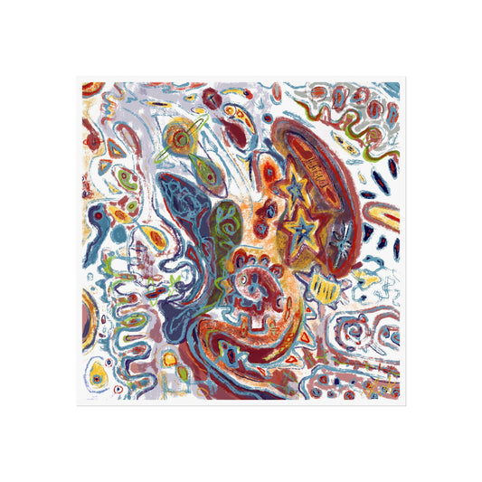 “UNTITLED” Art Prints for Home Decor, Bohemian Wall Art, Unique Gifts, Colorful Fine Art, Modern Aesthetic, Art for Living Space